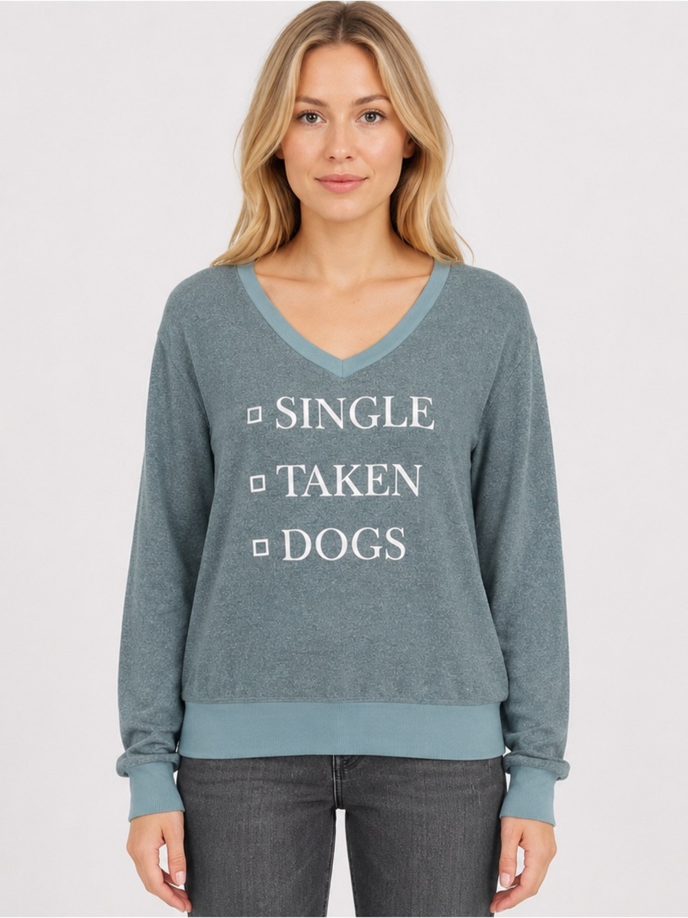 Wildfox Single Taken Dogs Graphic Sweatshirt Size Medium Oversized New with tags